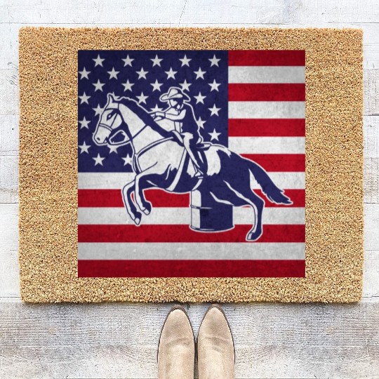Horse Barrel Racing Coir Doormats