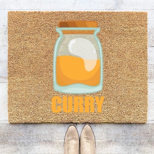 Curry Spice Flavor Food Cooking Coir Doormats
