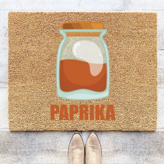 Paprika Spice Flavor Food Cooking Coir Doormats