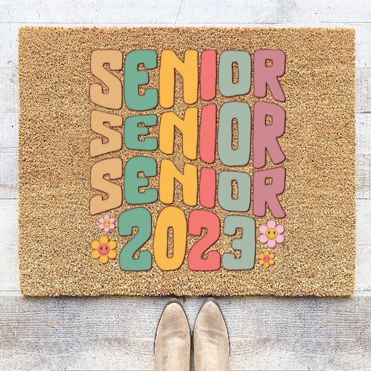 Graduation Coir Doormats, Senior Class Of 2023 Gift End