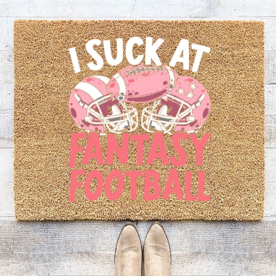 I Suck At Fantasy Football Auto Draft Sport Lover Coir Doormats