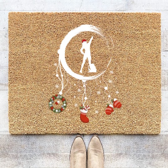 Winter dreamcatcher Christmas Hiking Coir Doormats