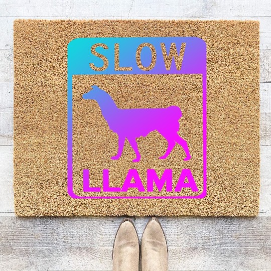 Phish Slow Llama Coir Doormats