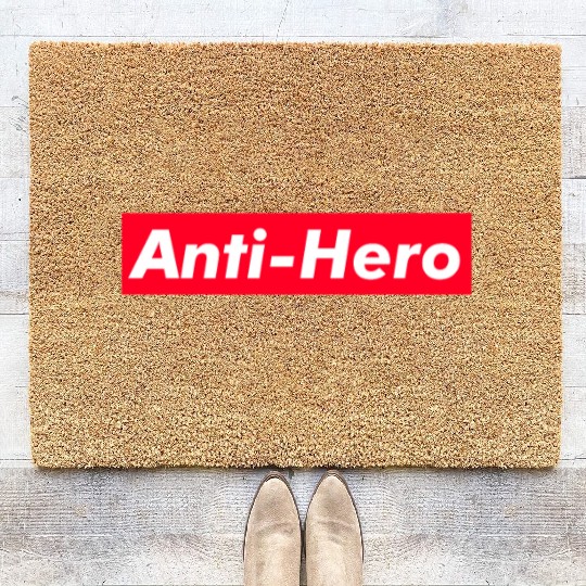 Anti-Hero red boxx Text Gift Music Fan Lover Coir Doormats