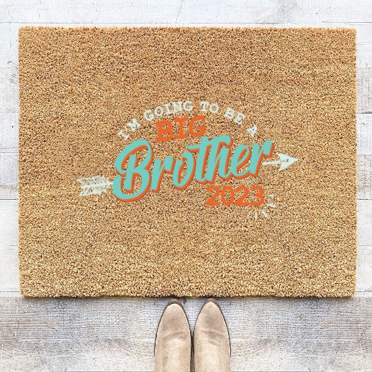 Big Brother 2023 - Bro to be Baby Pregnancy Kids Coir Doormats
