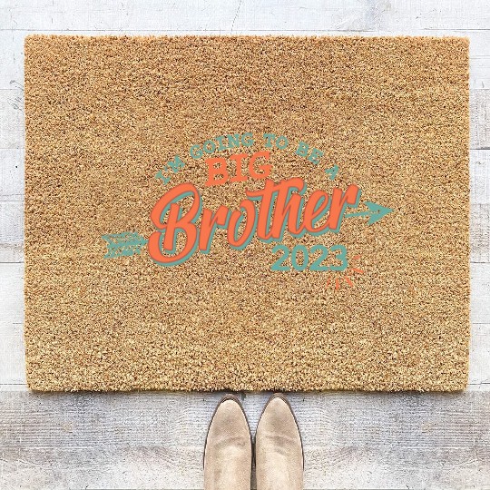 Big Brother 2023 - Bro to be Baby Pregnancy Kids Coir Doormats