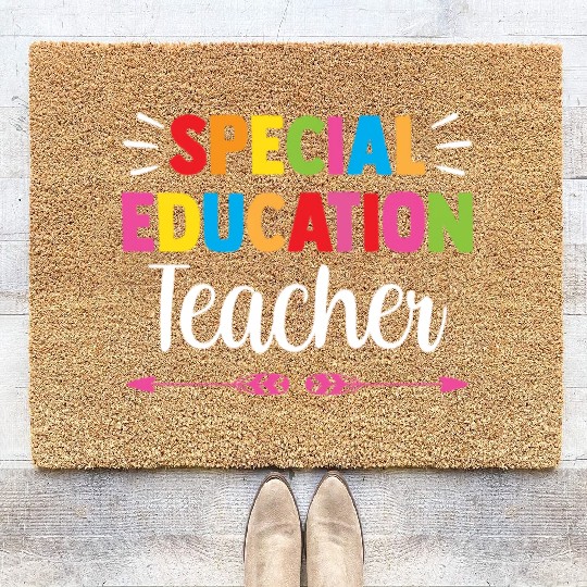 Special Education Teacher Cute Sped Awareness Coir Doormats