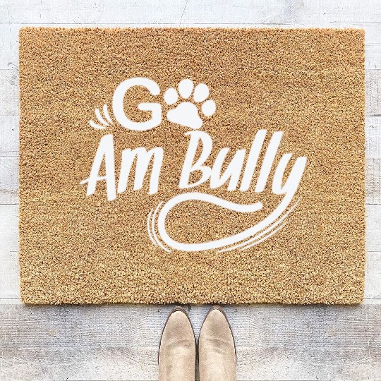Go Am Bully Bulldog Pet Dog breed Coir Doormats