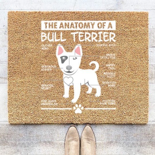 The Anatomy of A Bull Terrier Coir Doormats
