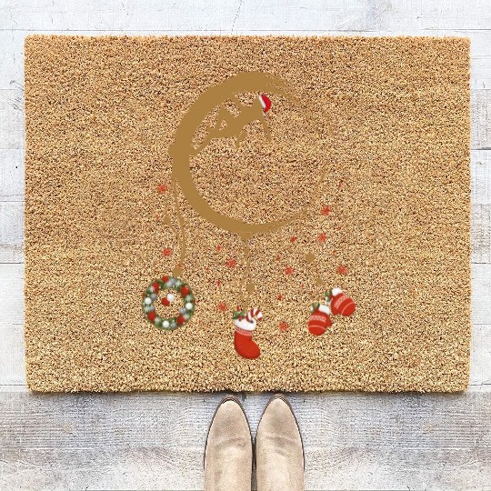 Winter dreamcatcher Christmas Boulder Coir Doormats
