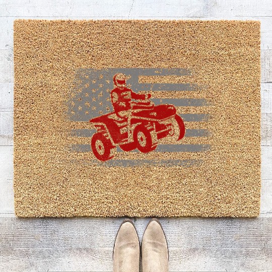 ATV Bike USA american Offroad 4 wheeler Quad Coir Doormats