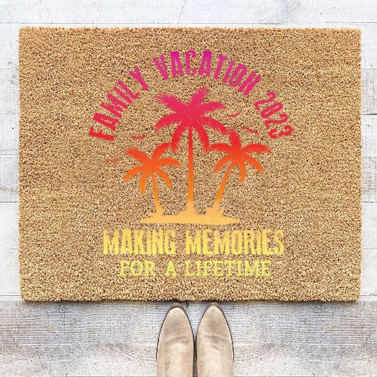 Family Vacation 2023 Making Memories Coir Doormats