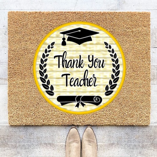 Thank You Teacher Coir Doormats