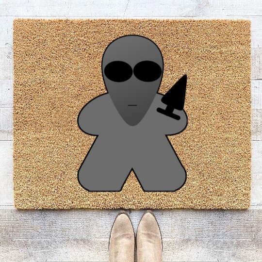 Alien Meeple Coir Doormats