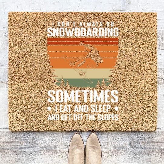 Snowboard Extreme Sport Ski Holidays Coir Doormats