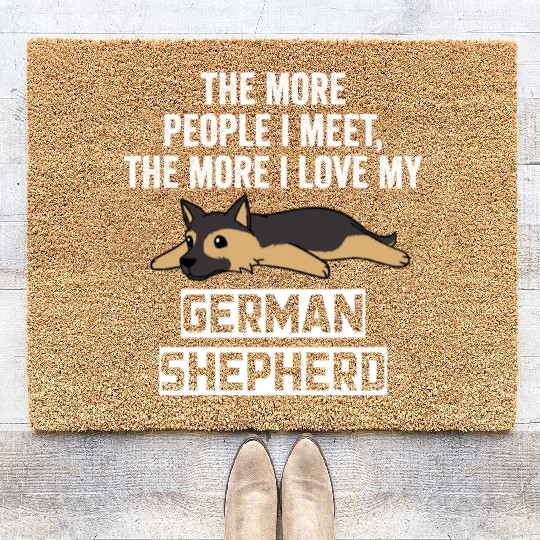 The More I Love My German Shepherd Coir Doormats
