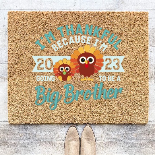 Big Brother 2023 Baby Thanksgiving Turkey Boys Coir Doormats