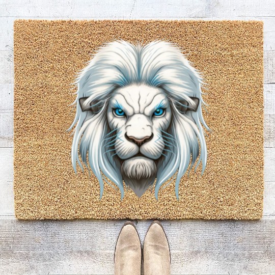Lion, White Lion Coir Doormats