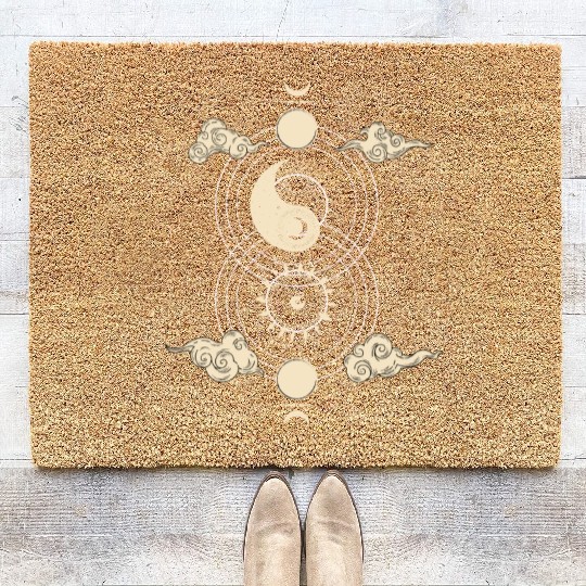 Astrology Magic Boho Tarot Card Coir Doormats