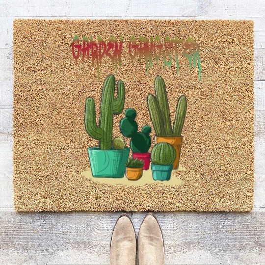 Garden Gangster Flower Enthusiast Coir Doormats