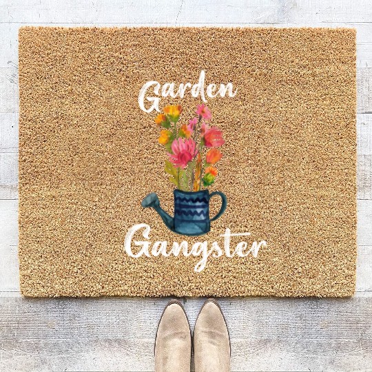 Garden Gangster Flower Enthusiast Coir Doormats