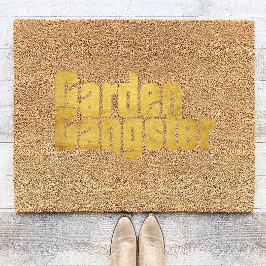 Garden Gangster Flower Enthusiast Coir Doormats