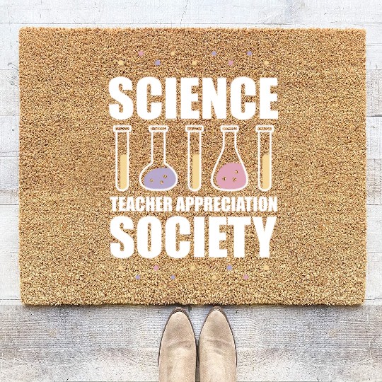 Science Scientist Society Science Teacher Coir Doormats