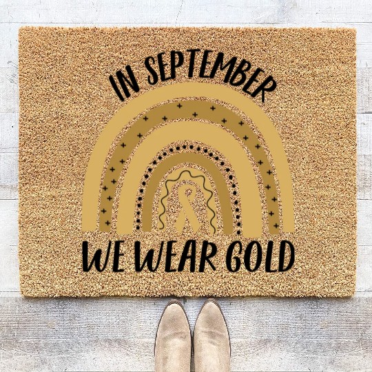 Childhood Cancer Awareness In September We Wear Go Coir Doormats