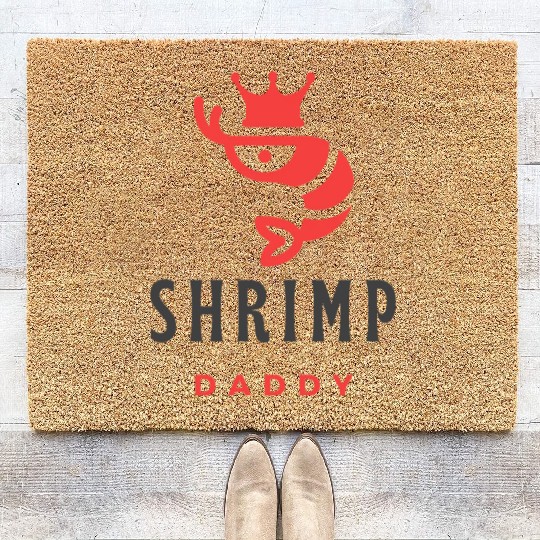 shrimp daddy Coir Doormats