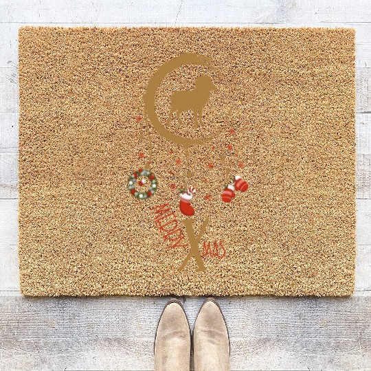 Winter dreamcatcher Christmas Capricorn Coir Doormats