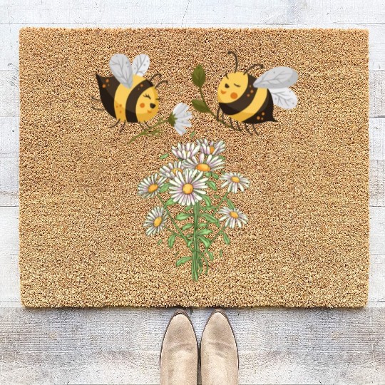 Marguerites Daisy Summer Daisies Flower Garden Coir Doormats