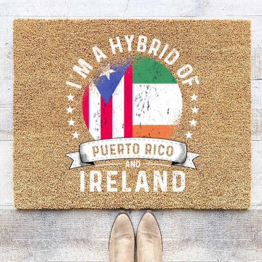 Puerto Rico Flag Ireland Grown Country Flags Coir Doormats