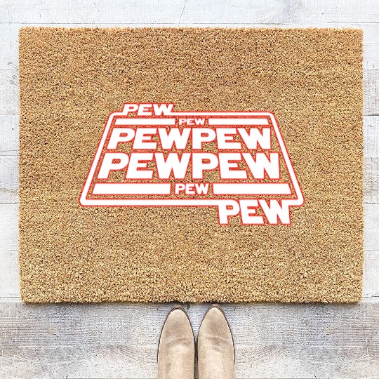 Pew Pew Pew Coir Doormats