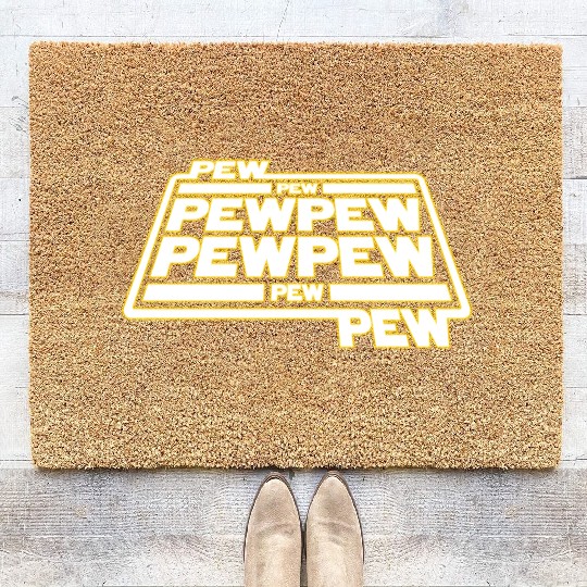 Pew Pew Pew Coir Doormats