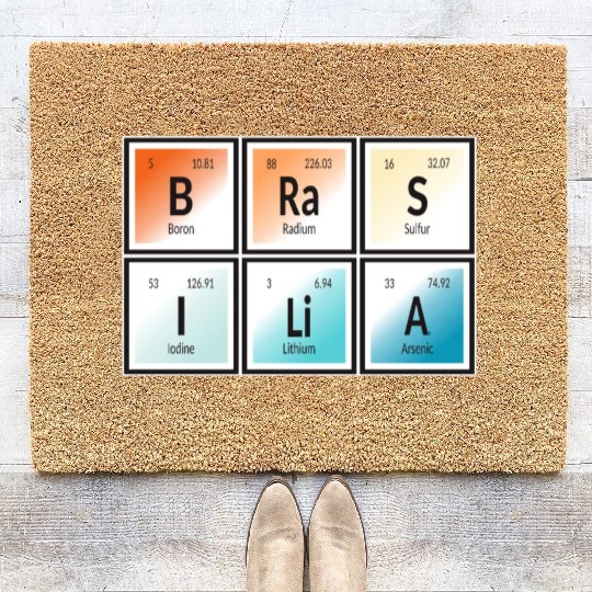 Brasilia | Periodic Table of Elements Coir Doormats