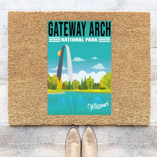 Gateway Arch National Park Missouri, St Louis Coir Doormats