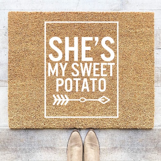 Thanksgiving Coir Doormats, She's My Sweet Potato Arrow