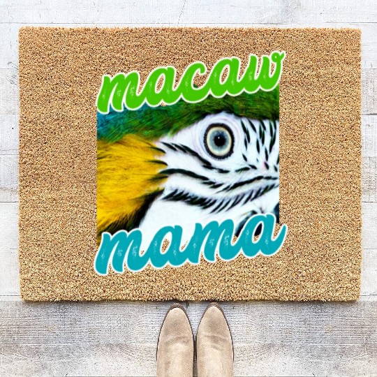 Blue And Yellow Macaw - Parrot Coir Doormats