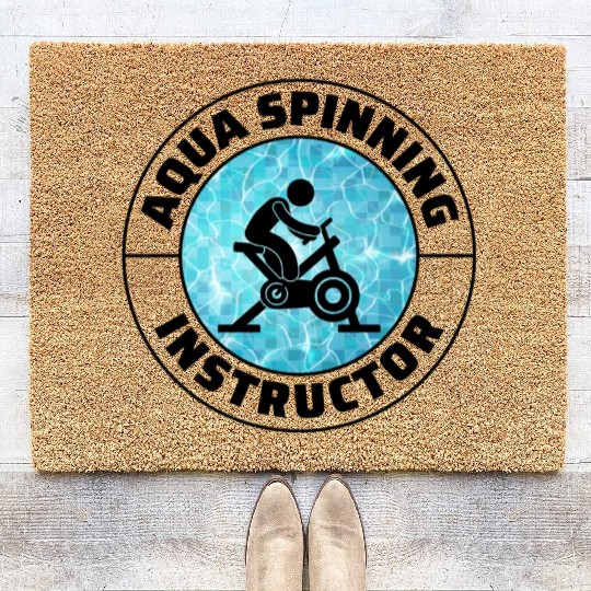 Aqua Cycling Swimming Pool Fitness Training Coach Coir Doormats