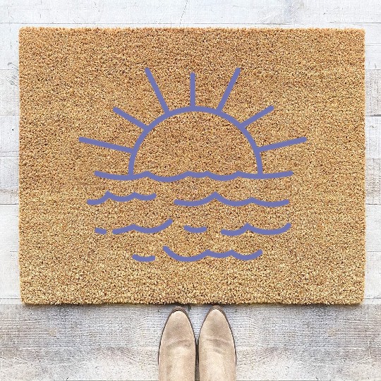 Here Comes The Sun Coir Doormats