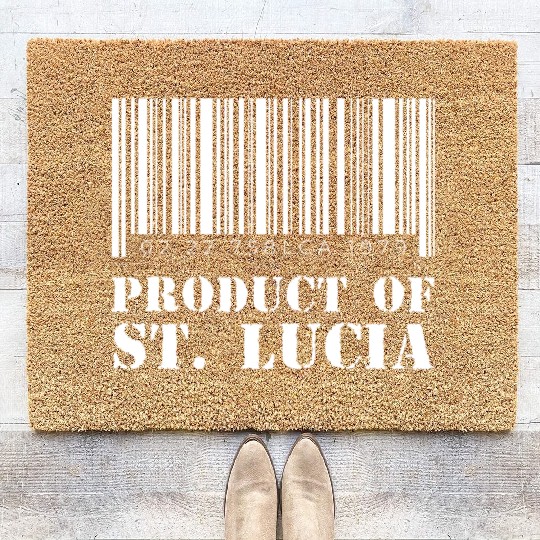 Product of St. Lucia (White) Coir Doormats