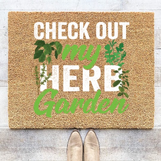 Check Out My Herb Garden Herbalist Herbs Gardening Coir Doormats