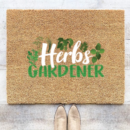Herbs Gardener Gardening Herb Herbalist Herbalism Coir Doormats
