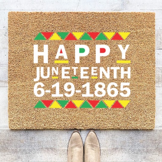 Juneteenth Black History Coir Doormats
