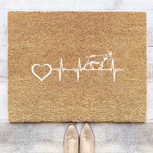 Goat Heartbeat Heart Goat Farm Goat Farmer Goat Coir Doormats