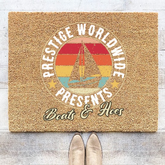 prestige worldwide presents boats and hoes Coir Doormats