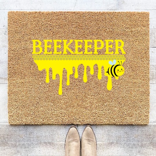 Bee Keeper Beekeeper, Funny Bee Hive Honey Lover Coir Doormats