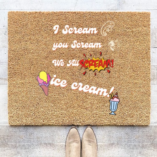 we all scream iceceam Coir Doormats