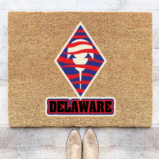 US States DELAWARE Coir Doormats