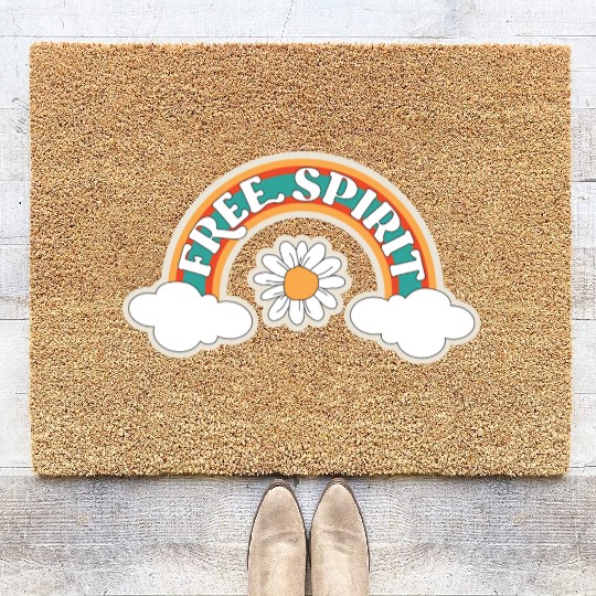 Free spirit affirmation Coir Doormats